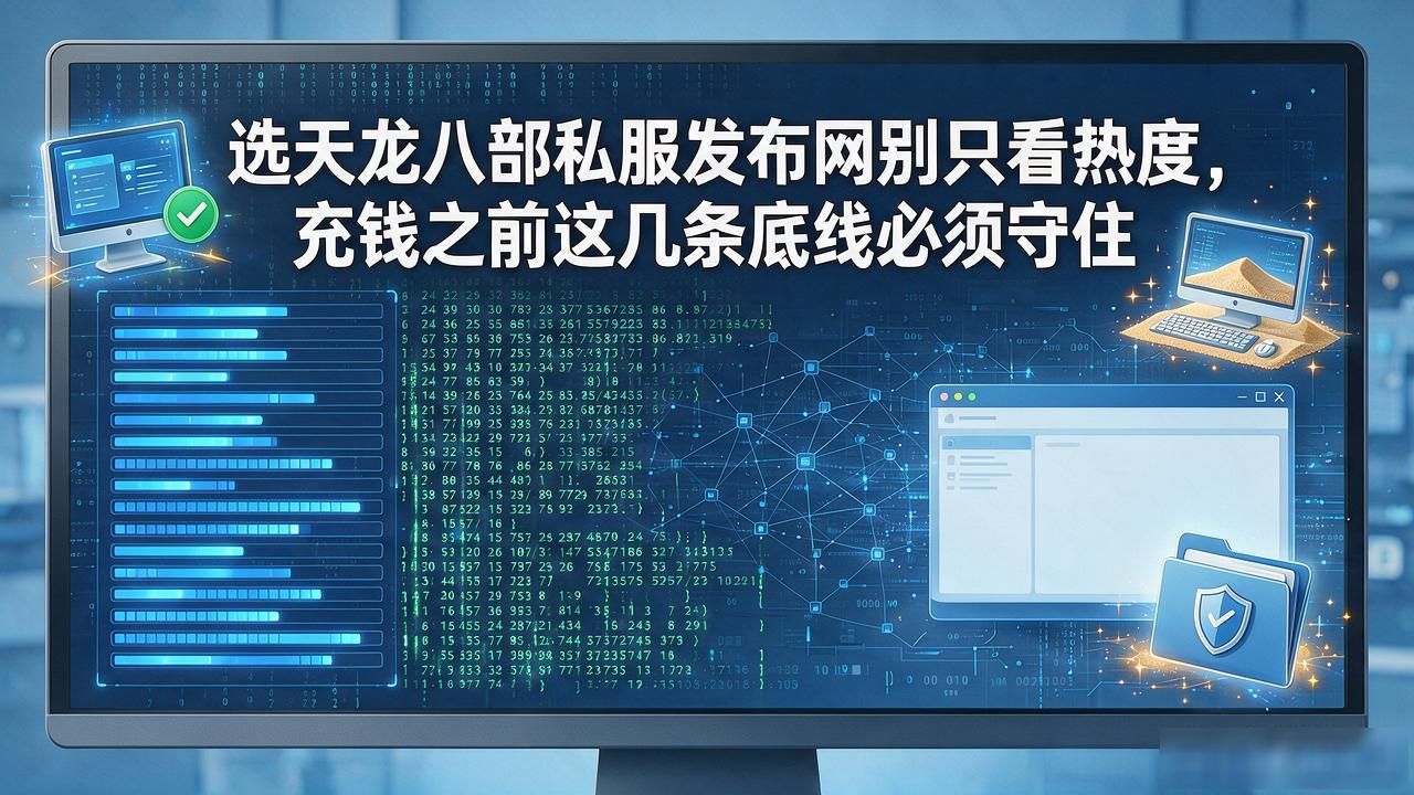 选天龙八部私服发布网别只看热度，充钱之前这几条底线必须守住